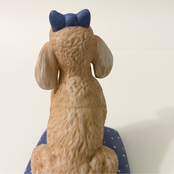 Vintage 1987 Franklin Mint World Of Puppies Poodle Dog Figurine - Picture 4 of 14